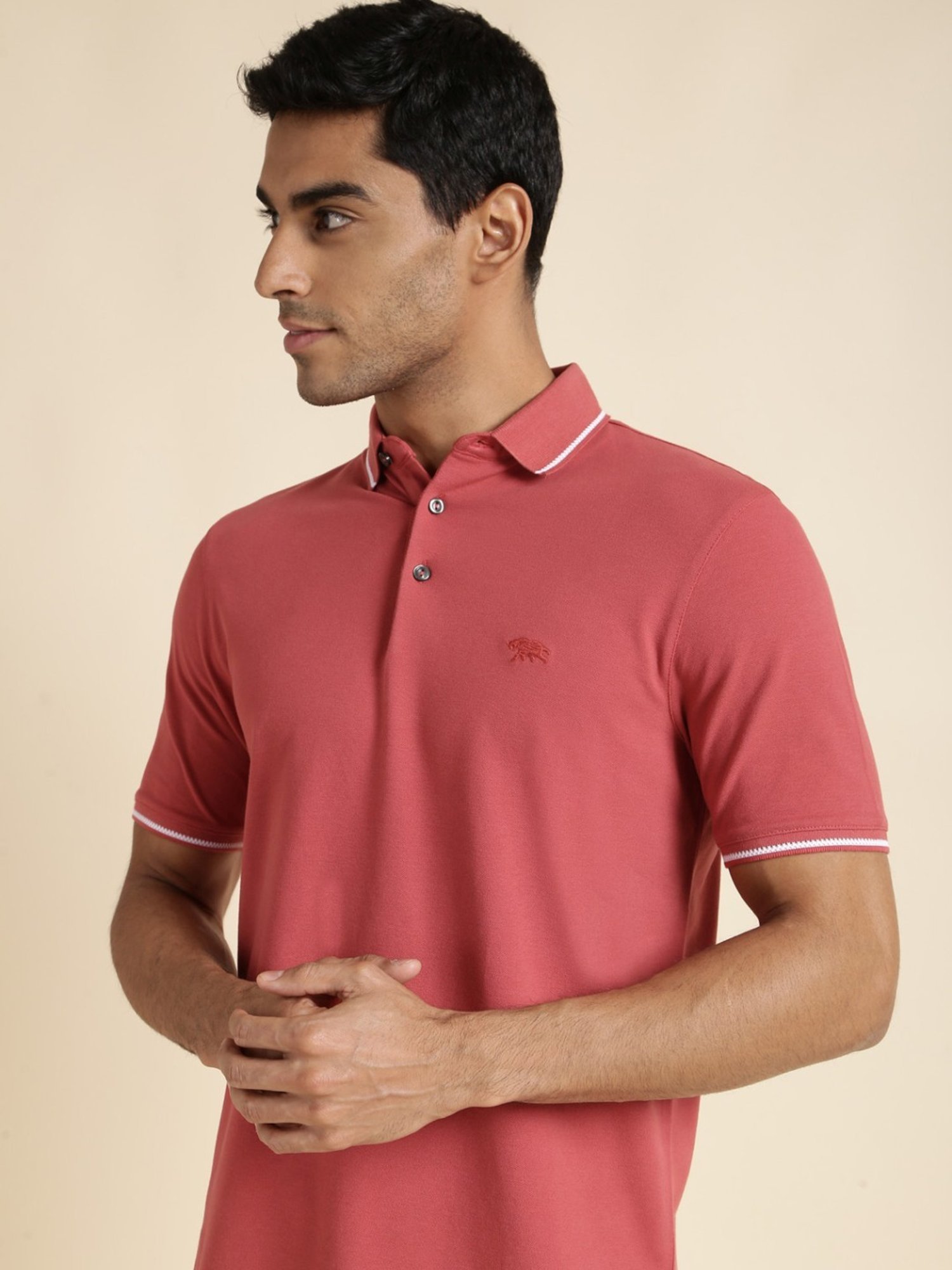 Andamen Red Regular Fit Polo T-Shirt