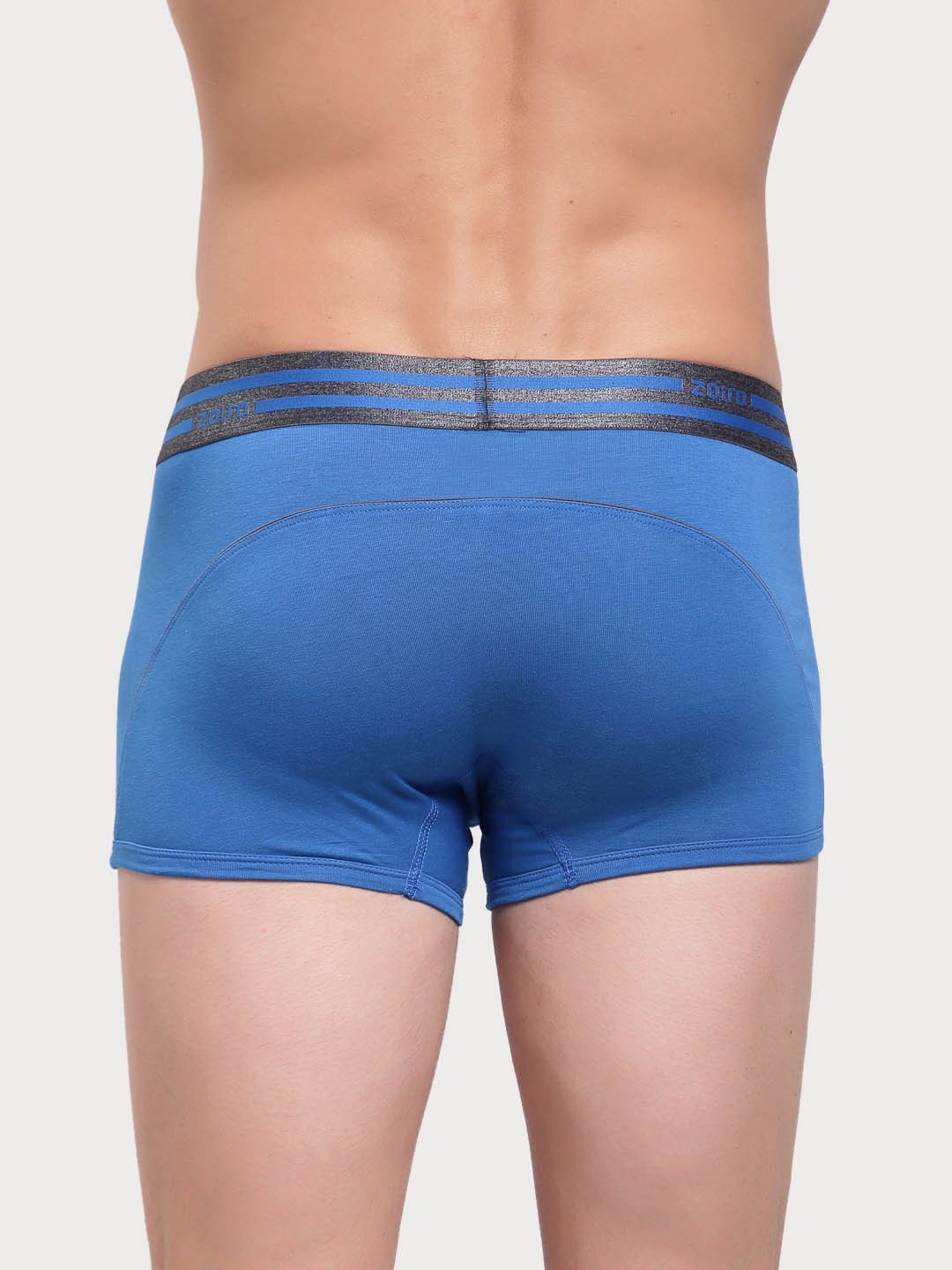 Zoiro Chinese Red & Sky Diver Regular Fit Trunks - Pack Of 2