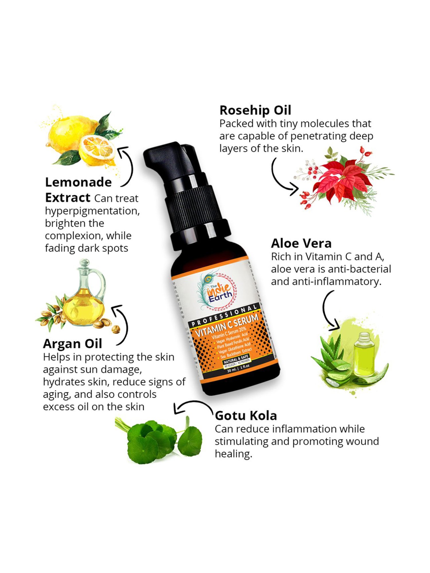 The Indie Earth Vitamin C Healthy Skin Regime