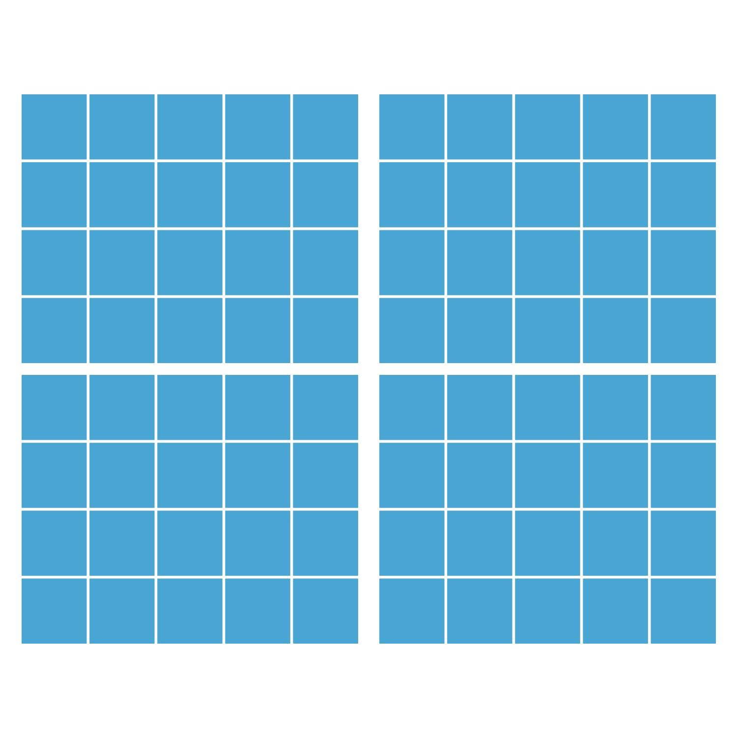 LiteMark 5.5 Inch Golden Yellow Square Decals - Pack of 8