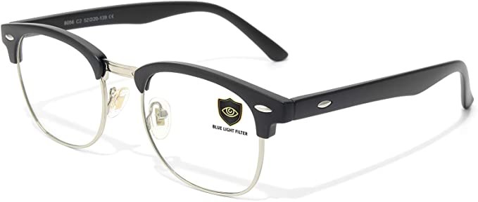 Blue Light Blocking Glasses,Computer Gaming Glasses, Anti Eyestrain/Filter Ray Lens, Sleep Better for Women Men
