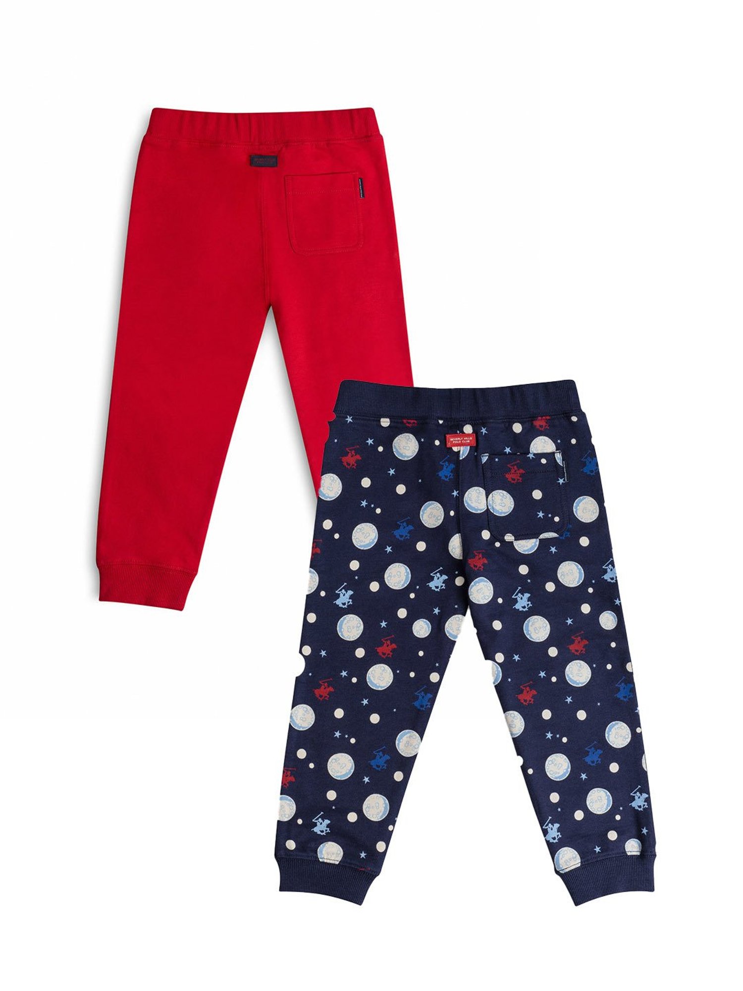 Beverly Hills Polo Club Boys Multicolor Printed Joggers (Pack Of 2)