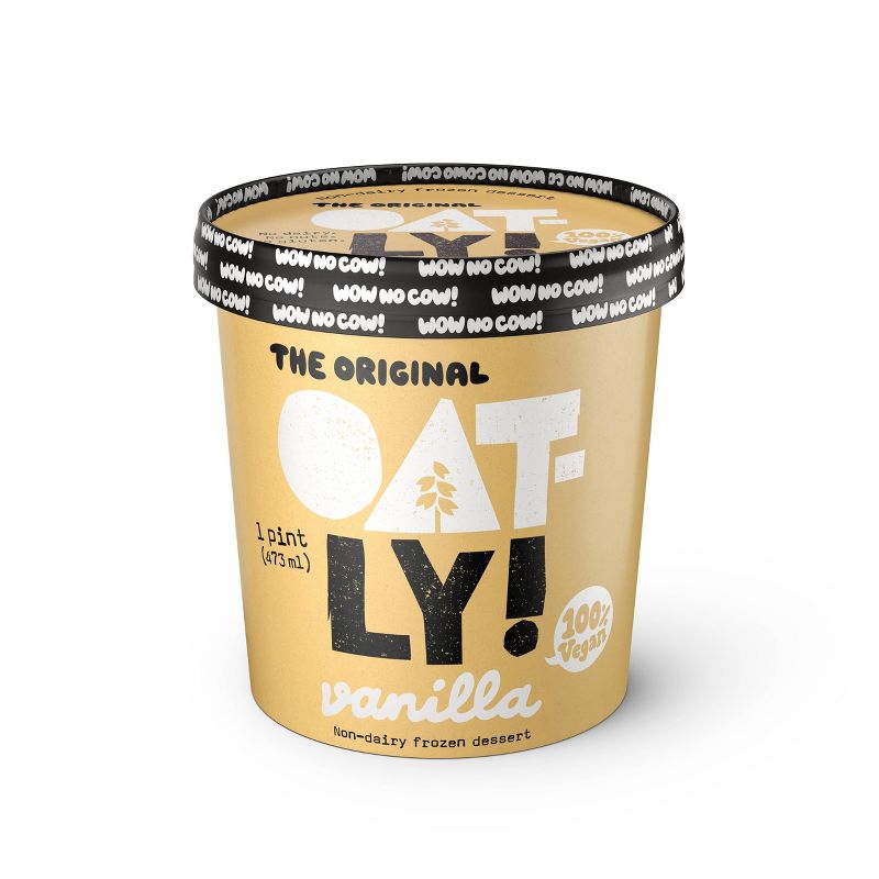 Oatly Vanilla Non-Dairy Frozen Dessert - 16oz