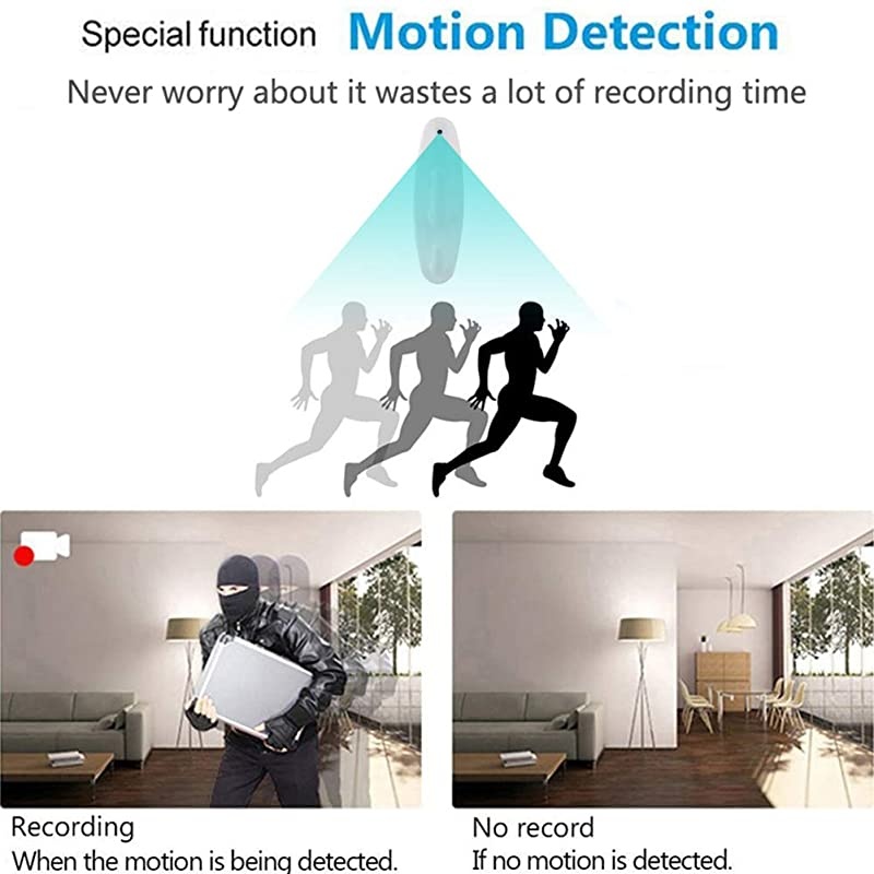 Mini Hidden Spy Camera HD 1080P Wall Mounted Hidden Camera Clothes Hook Coat Hanger Nanny Cam Surveillance Home Security Camera Housekeeper Video Only Black