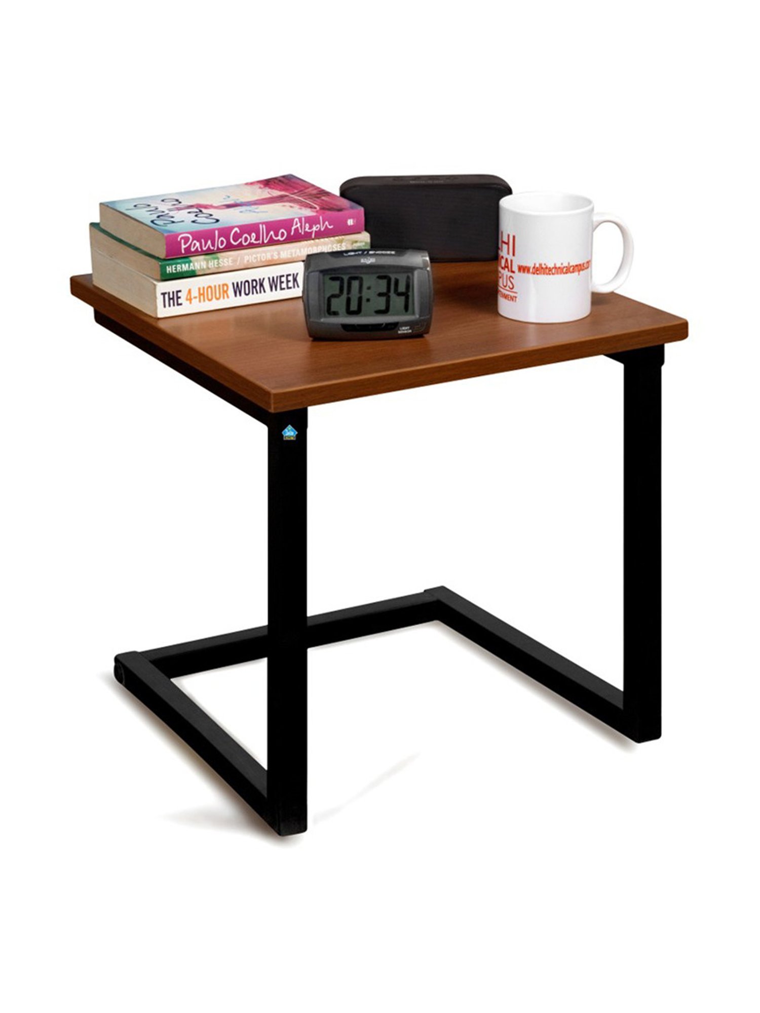 Delite Kom Ren Acacia Dark Metal Side Table