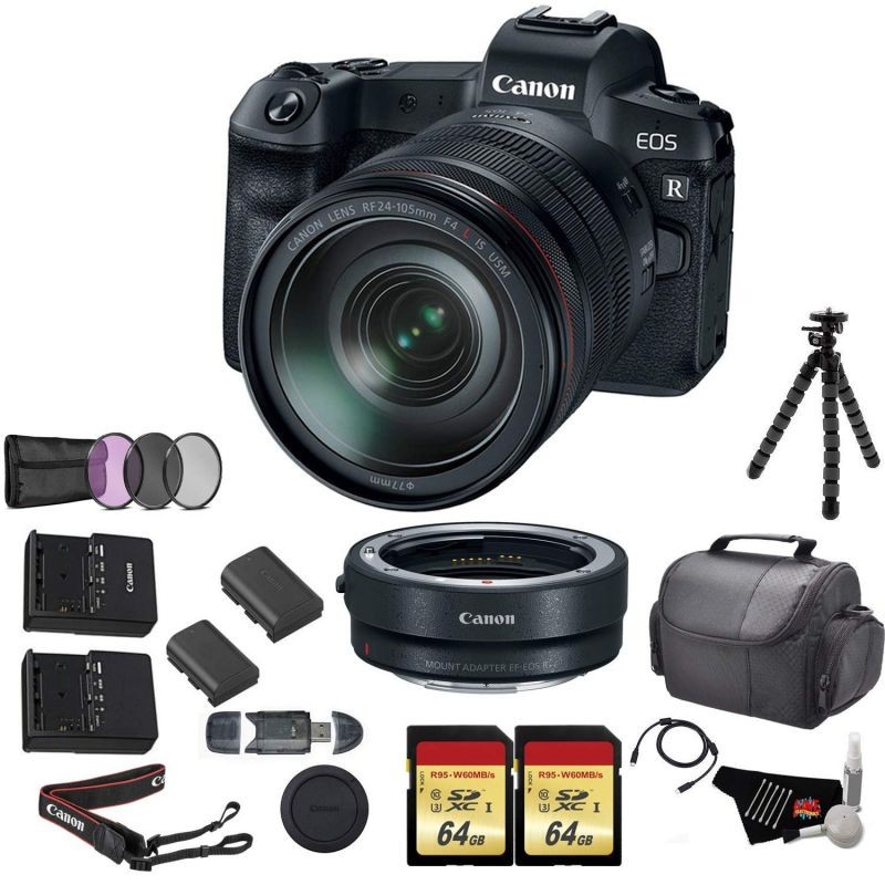EOS 2000D (Rebel T7) Digital SLR Camera with 18-55mm Lens Kit (Black) - Basic Accessories Bundle