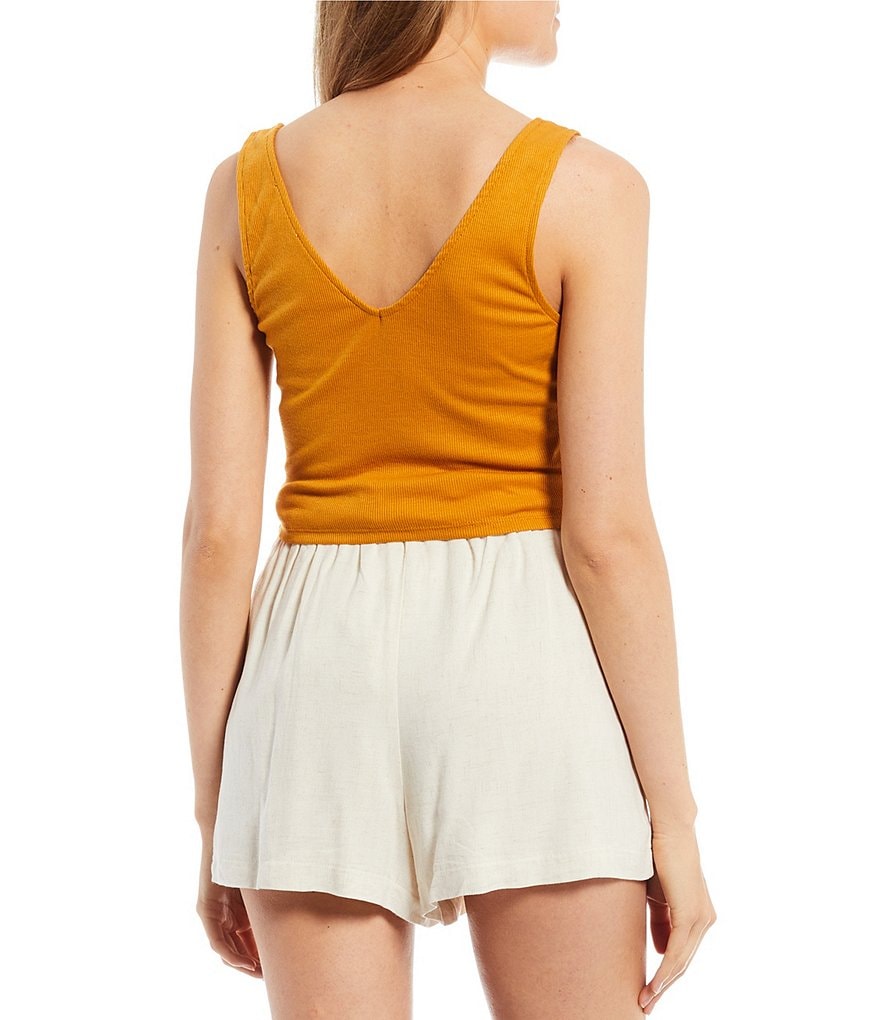 June & Hudson Cinched Front Tank Top