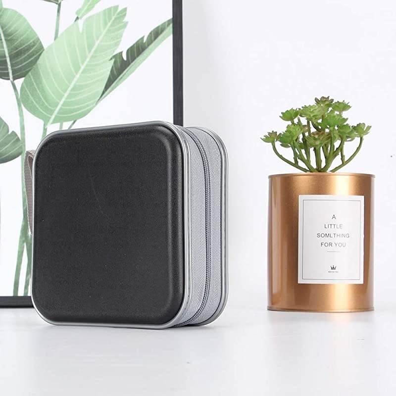 CD Case 40 Capacity CD DVD Heavy Duty Wallet Storage Organizer Holder VCD Binder Bag Album Booklet BBlue