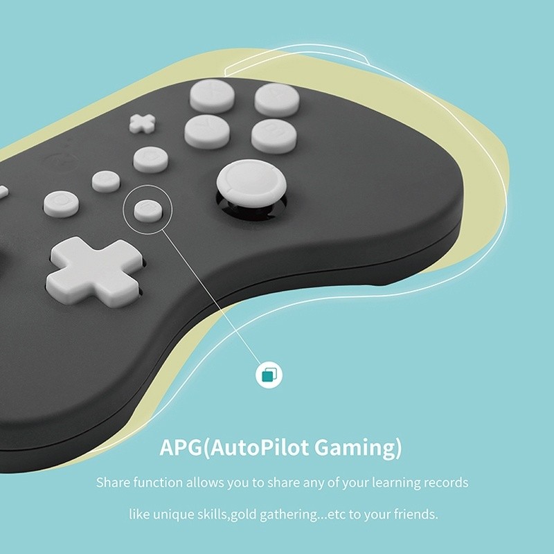 Gulikit NS19 Dual Vibration Motor Automatic Burst Function Wireless Bluetooth Gamepad For Switch / Android Phone / iOS / PC