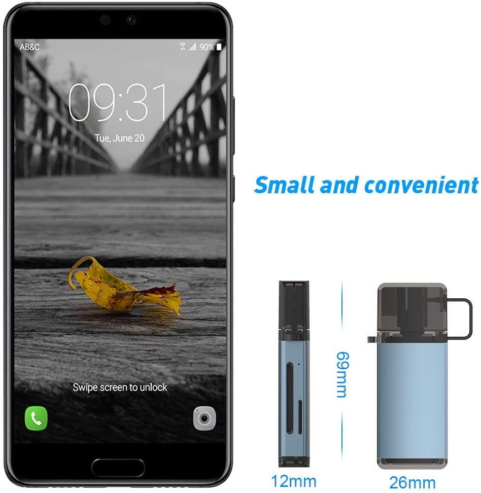 SD Card Reader, Rocketek USB C USB 3.0 Memory Card Reader, Suitable for SDXC, SDHC, SD, MMC, RS-MMC, SDXC, Micro SD, Micro SDHC Cards and Samsung, Android Smartphones MacBook, Huawei, Sony, LG