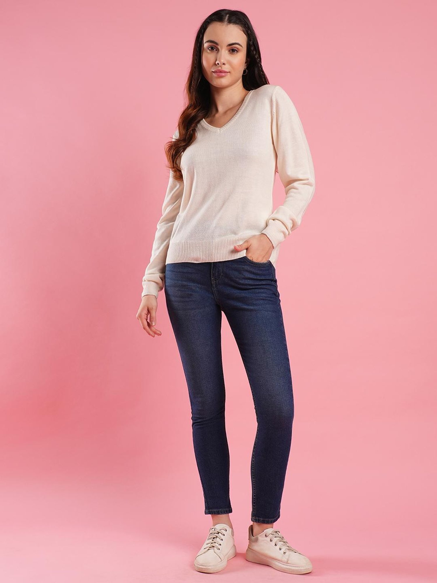 Globus Off White Regular Fit Pullover