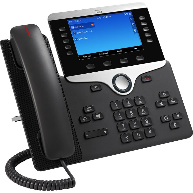 Cisco 8861 IP Phone - Wall Mountable, Desktop - VoIP - Caller ID - SpeakerphoneEnhanced User Connect License, Unified Communications Manager Express