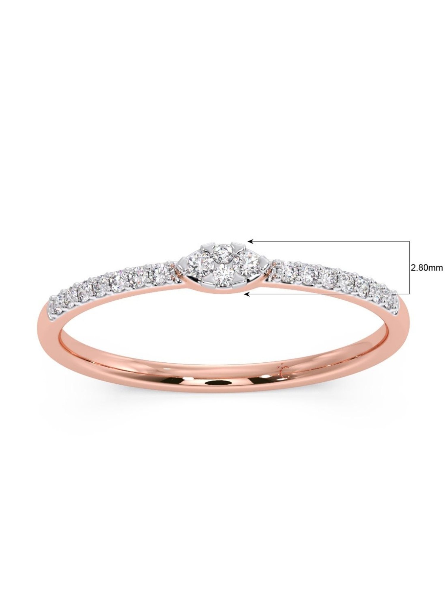 Candere by Kalyan Jewellers 18k Yellow Gold & Diamond Ring for Women