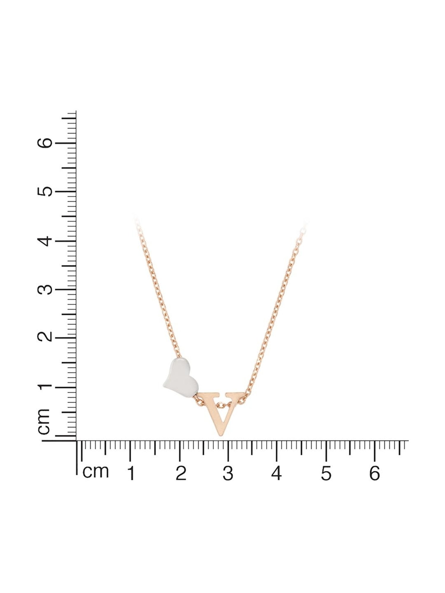 Anayra 92.5 Sterling Silver Initial Letter Charm Pendant without Chain for Women