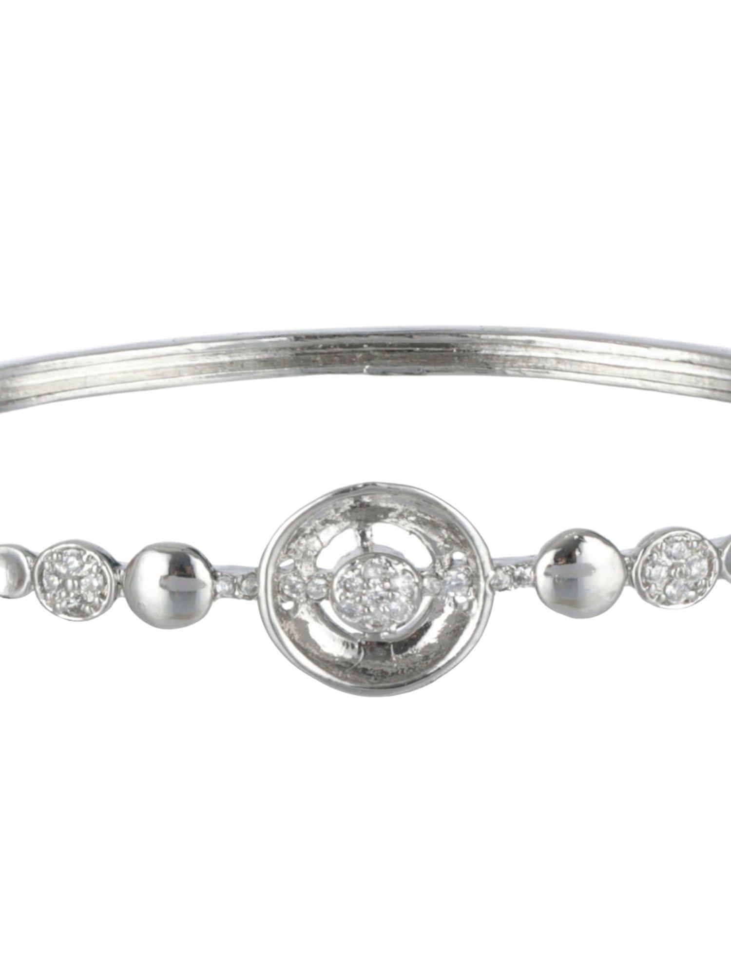 Aatmana Handcrafted Silver-Plated Elegant & Sleek Bracelet