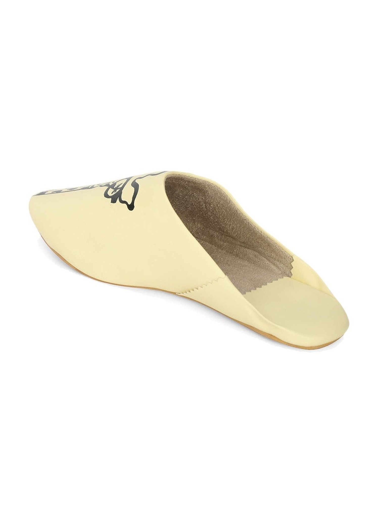 NR by Nidhi Rathi Women's Yellow Mule Shoes