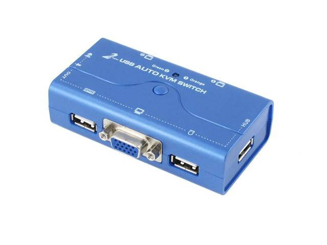 SEDNA - 2 Port USB KVM Switch ( with 2 set of USB KVM cables and 2 set of Audio cables )