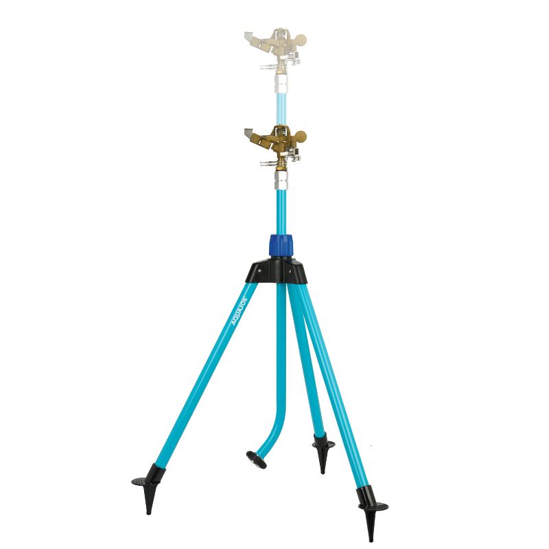 Aqua Joe AJ-IST39BM Indestructible Brass Impulse 360 Degree Sprinkler | Telescoping | 1390 sq ft Max Coverage