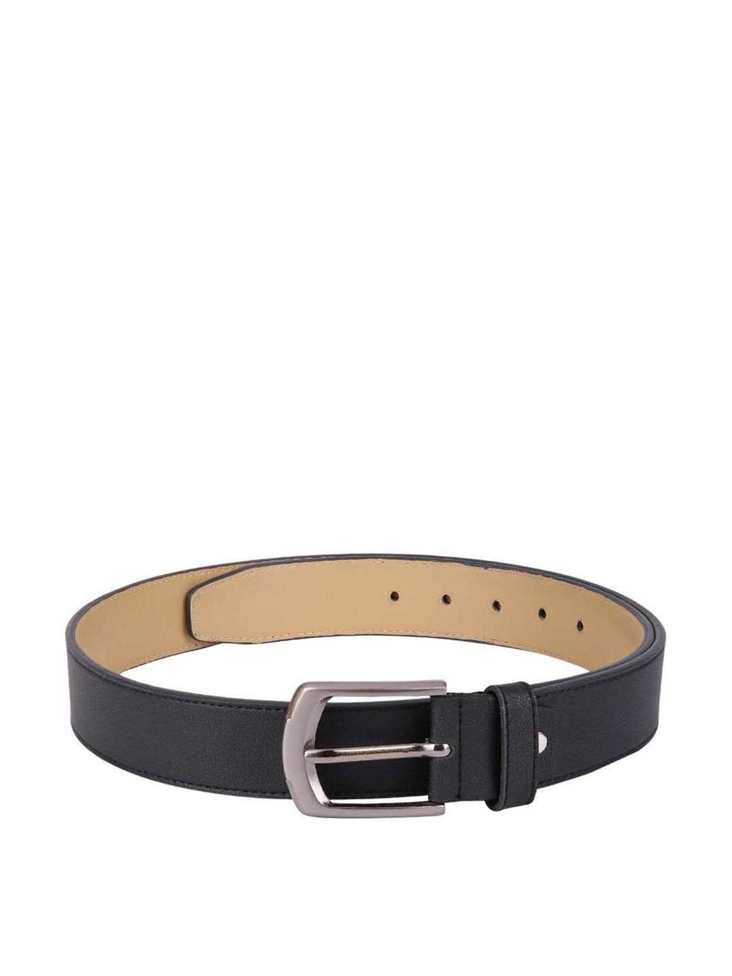 Crusset Black Formal Belt, 3 Handkerchief  with Wallet for Men