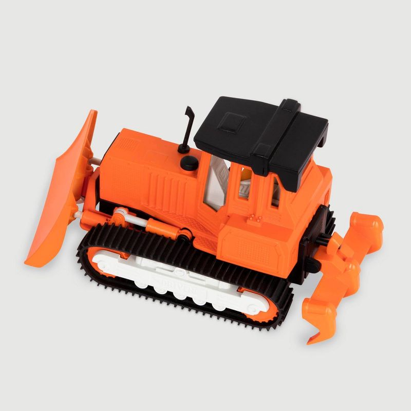 DRIVEN – Small Toy Construction Vehicle – Micro Bulldozer - Orange