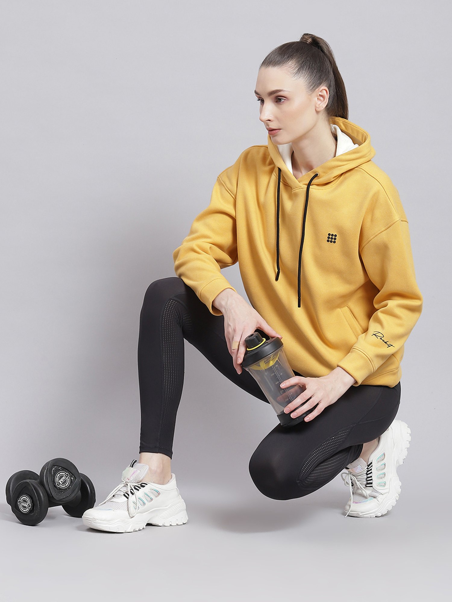 Belle Fille Yellow Patchwork Sweatshirt