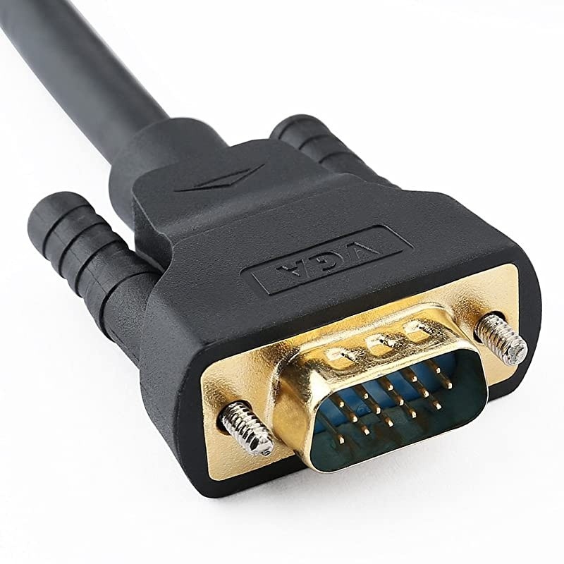 3ft Displayport to VGA Cable Male to Male Plug Video Adapter with Gold Plated Connector (Black, 3 Feet)