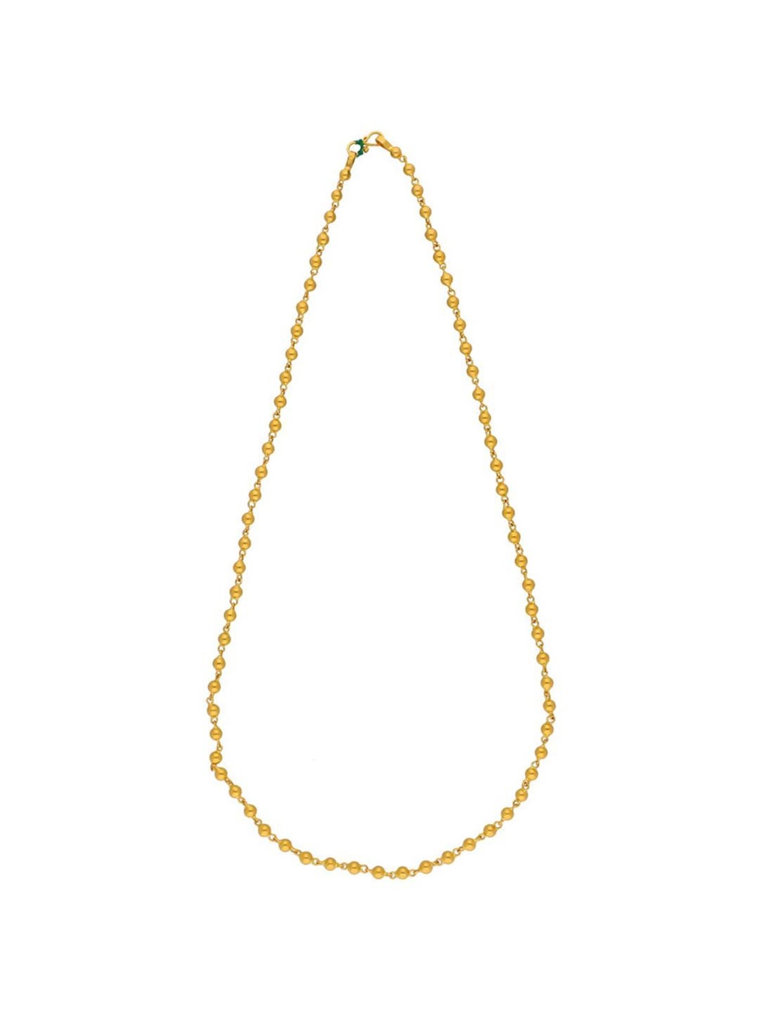 Sri Jagdamba Pearls 22k Gold Chain for Women