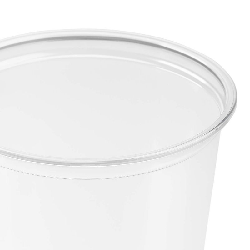 Lollicup Karat 32 Ounce Recyclable Polypropylene Microwave, Dishwasher, and Freezer Safe Round Deli Containers for Hot or Cold Foods (Pack of 500)