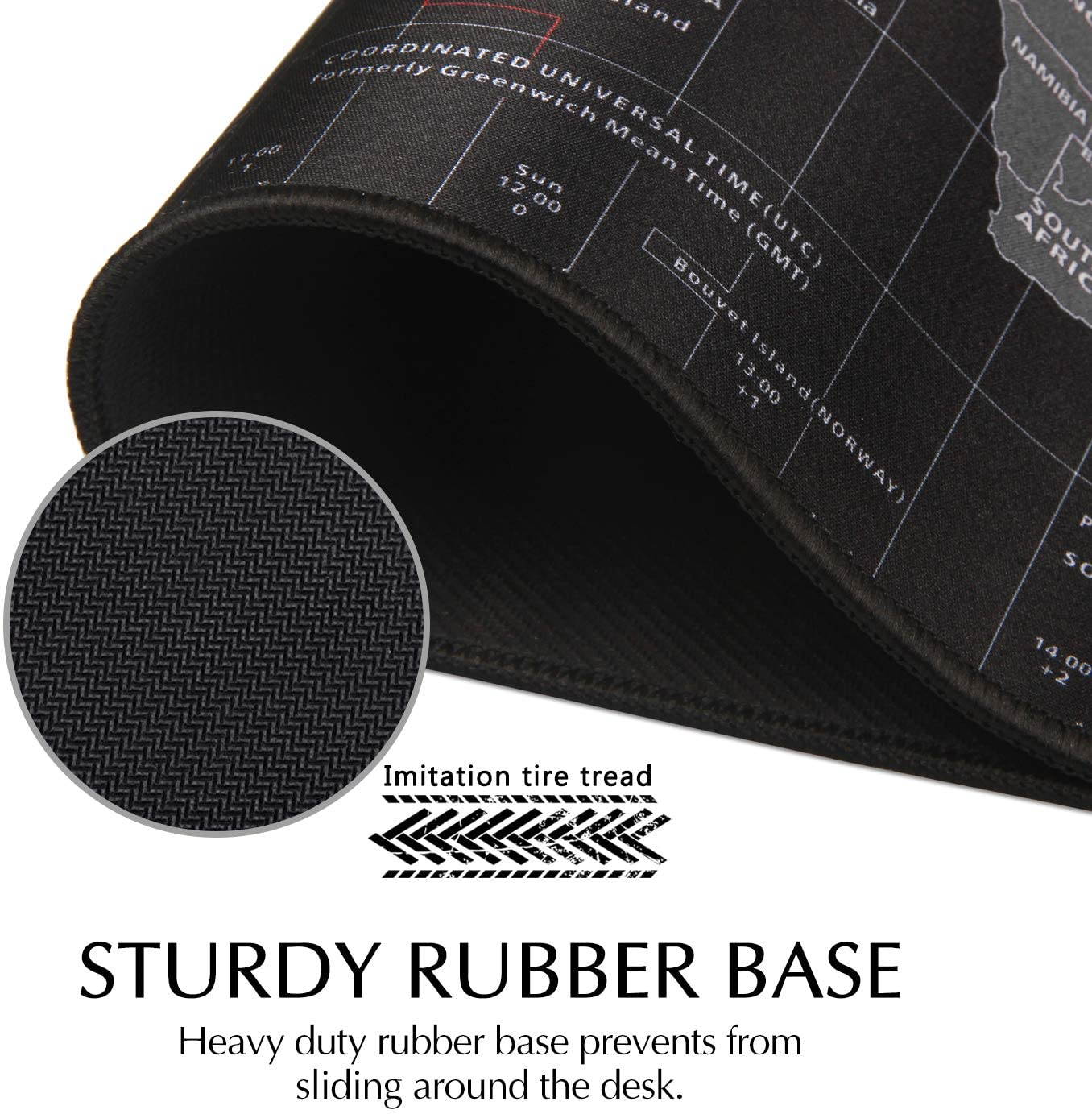 Gaming Mouse Pad Large Size 300*700MM Water-Resistant Extended Mouse Mat World Desk Mat Gaming Support for Computer, PC and Laptop