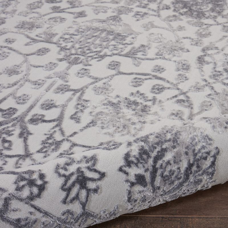 7'8"x9'10" Rectangle Loomed Area Rug Gray - Nourison