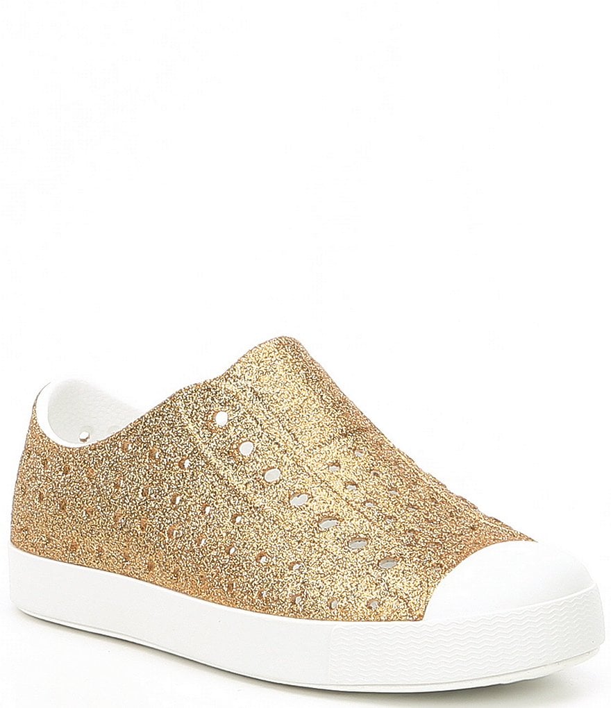 Native Girls' Jefferson Bling Glitter Slip-On Sneakers (Infant)