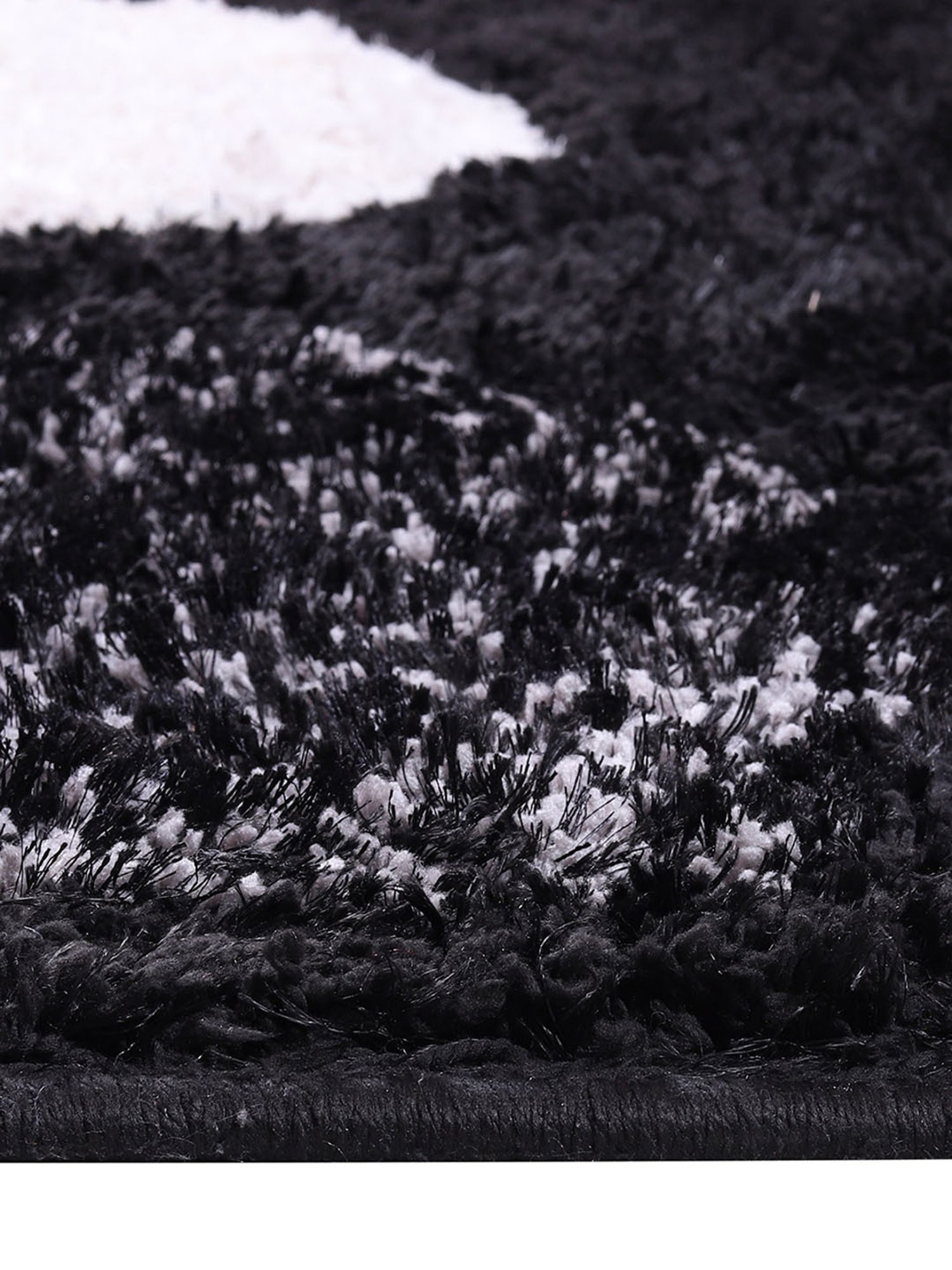 Romee Black Polyester Abstract Carpets