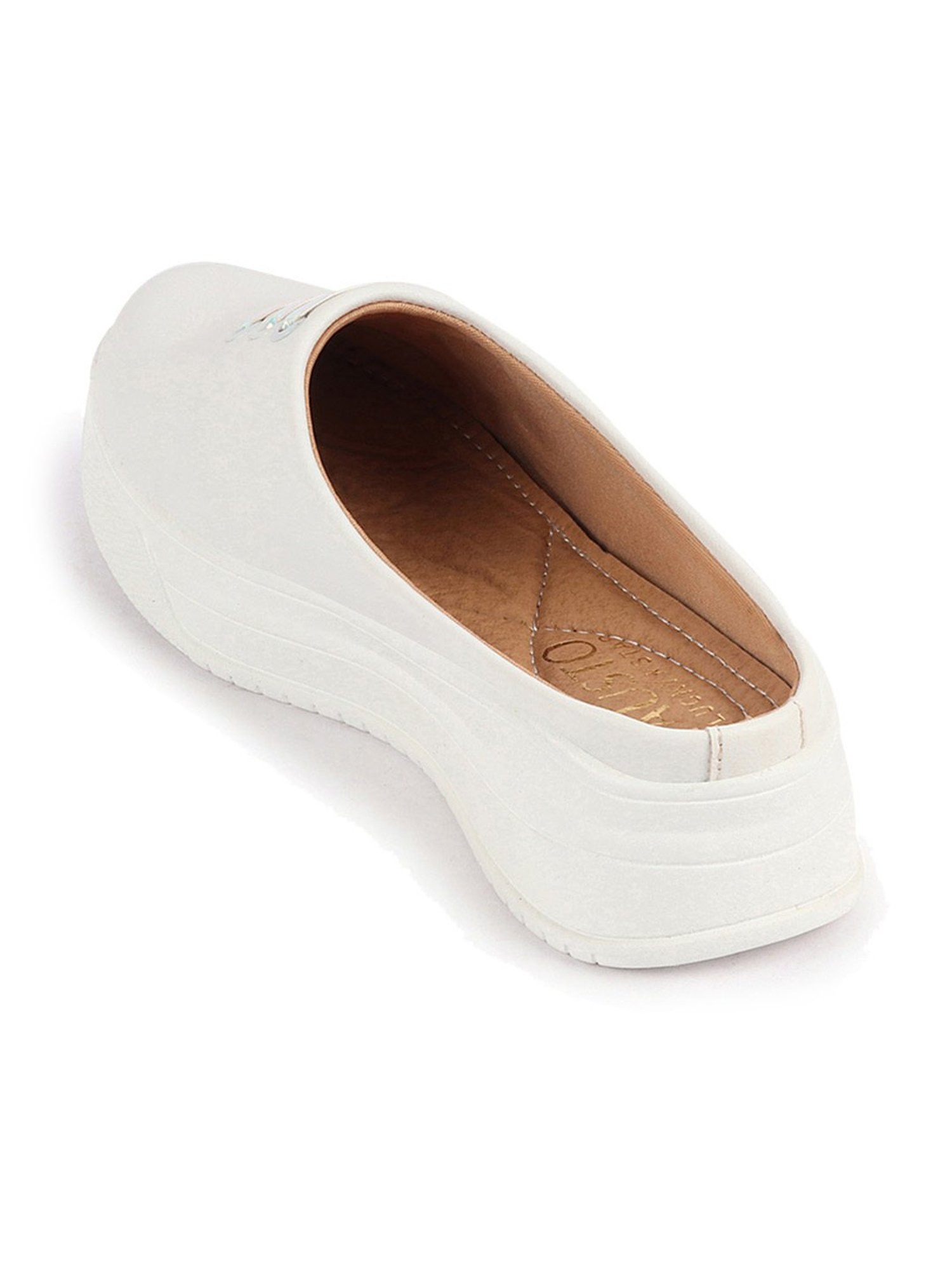 Fausto Women's White Mule Shoes