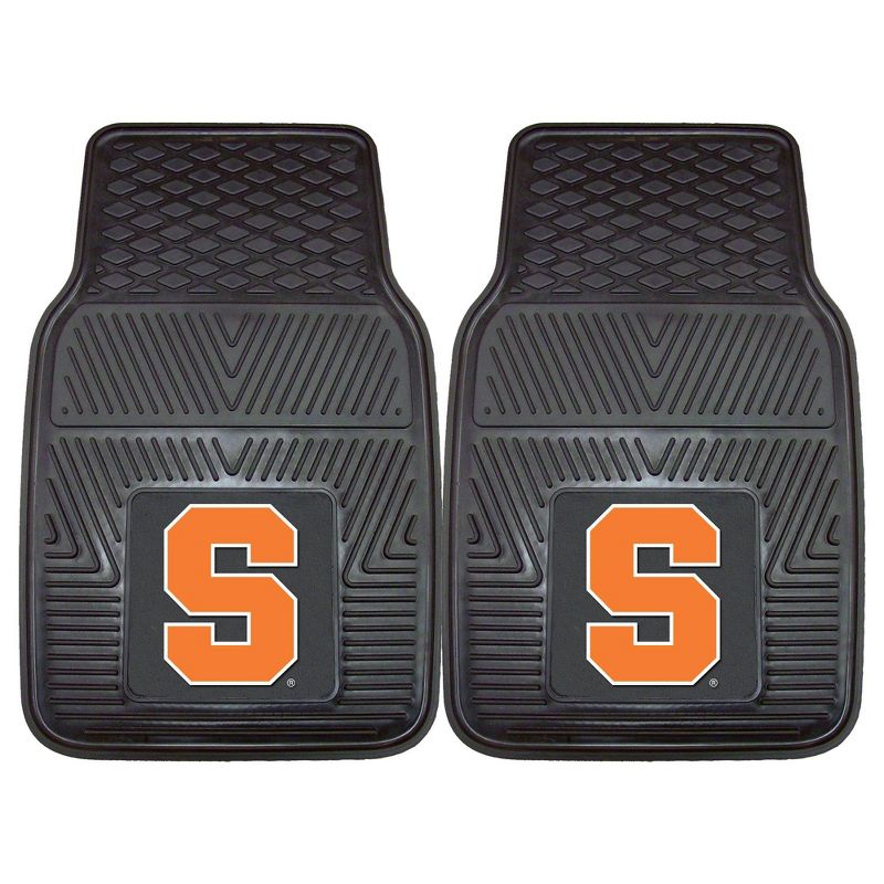 NCAA Syracuse University Vinyl Car Mat Set - 2pc