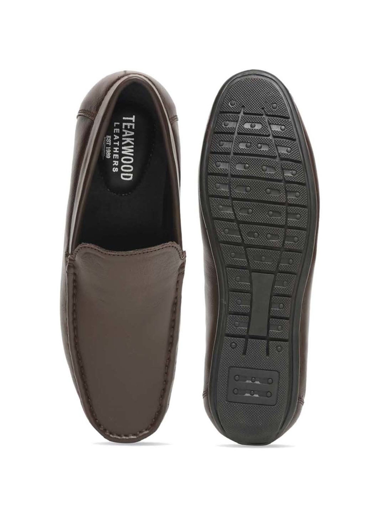 Teakwood Leathers Men's Brown Formal Loafers