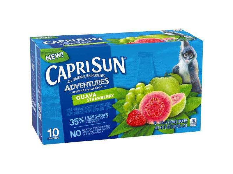 Capri Sun Adventures Guava Strawberry - 10pk/6 fl oz Pouches