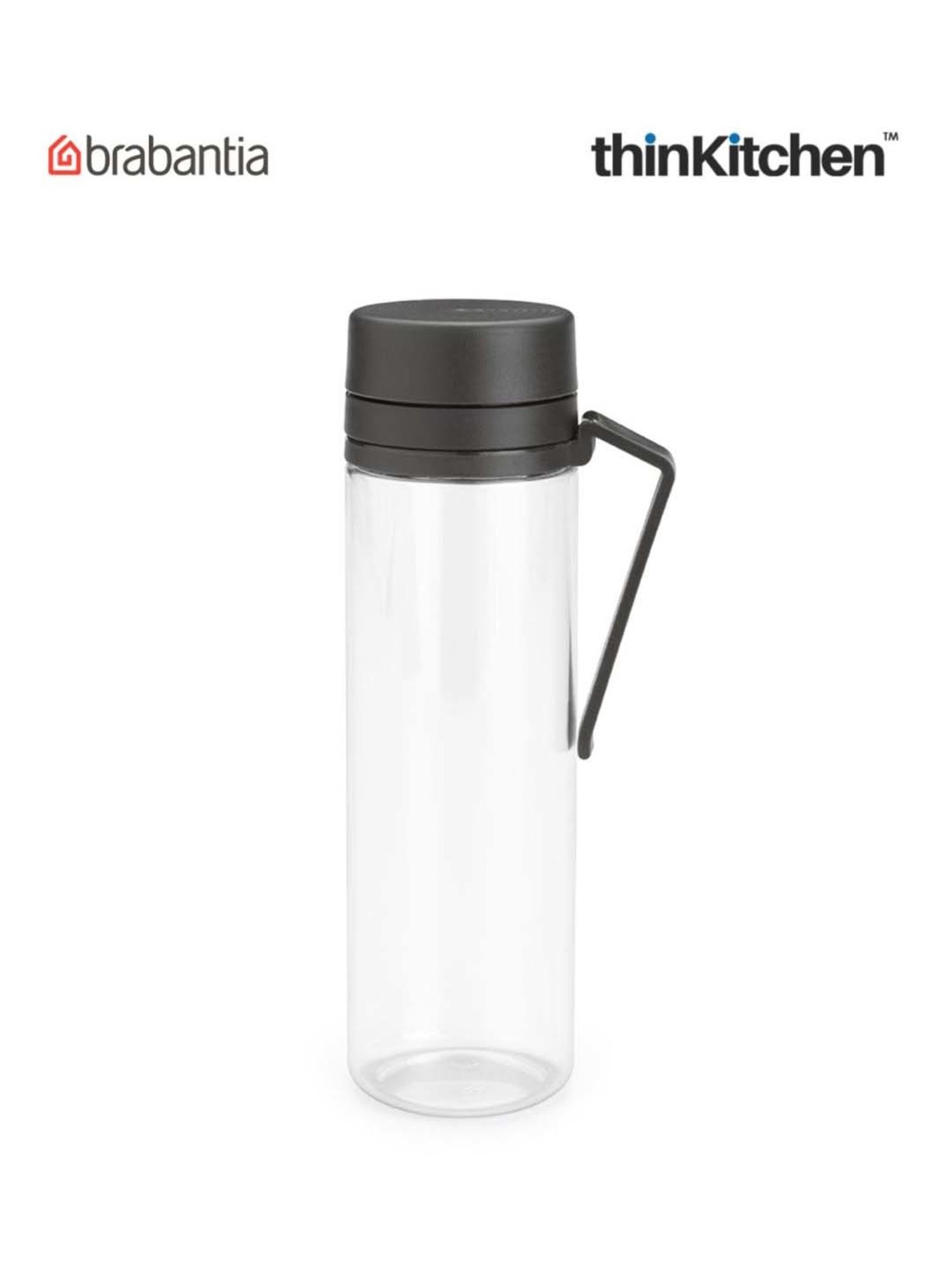 Brabantia Dark Grey Plastic Make & Take Water Bottle With Strainer (10 L)
