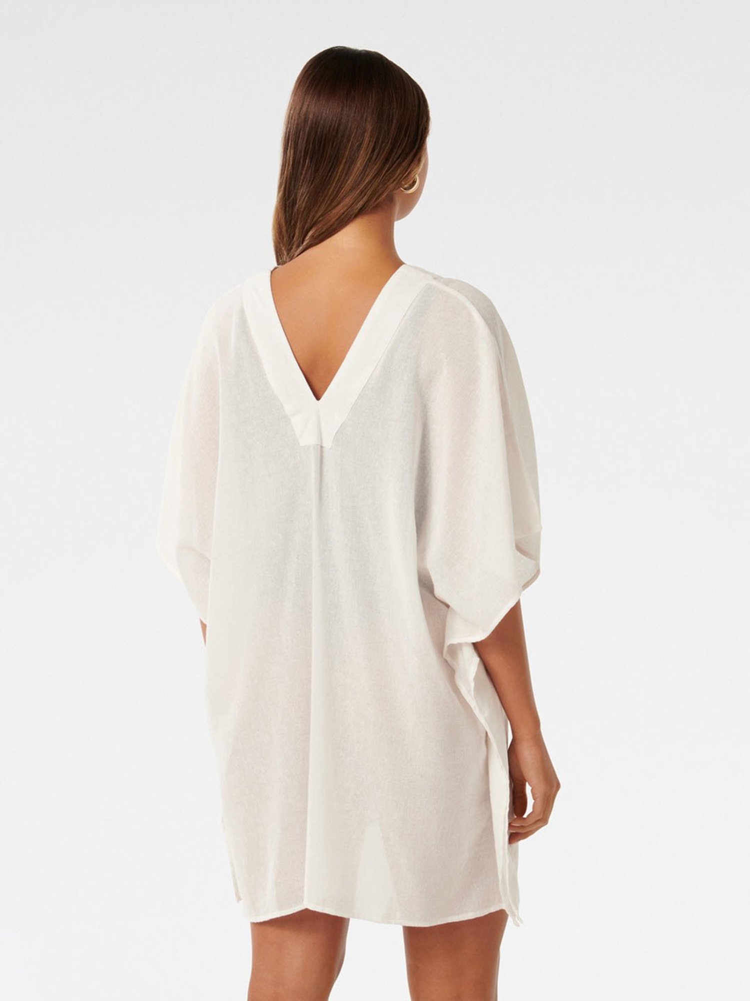 Akkriti by Pantaloons Off-White Self Pattern Shrug