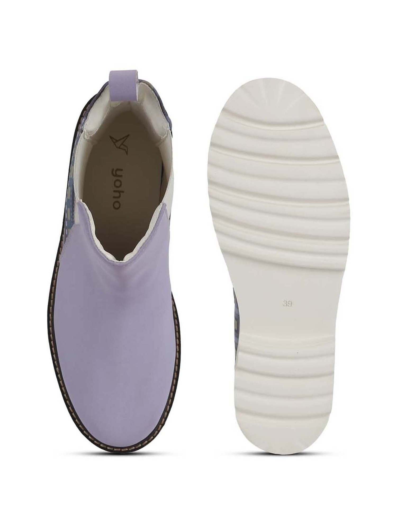 Yoho Women's Purple Chelsea Boots