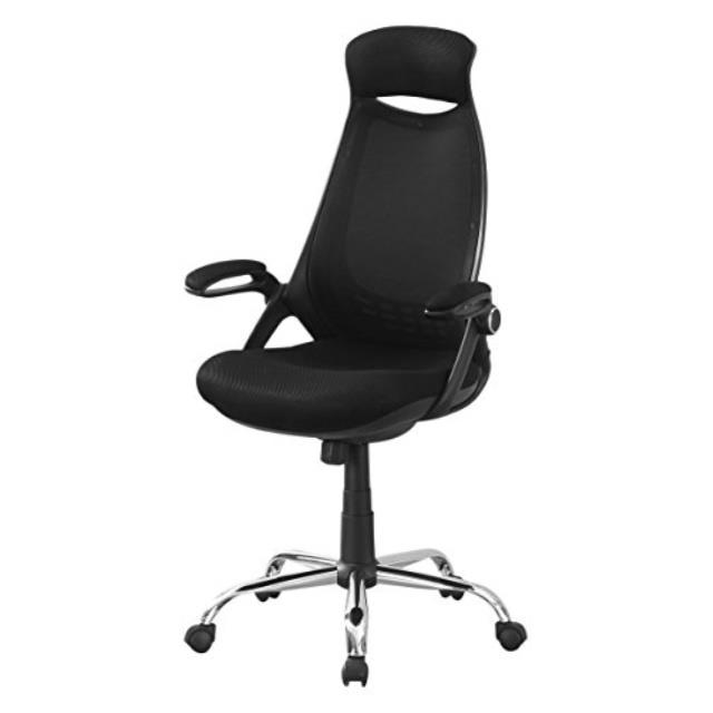 Monarch Adjustable High Back Office Chair in Black