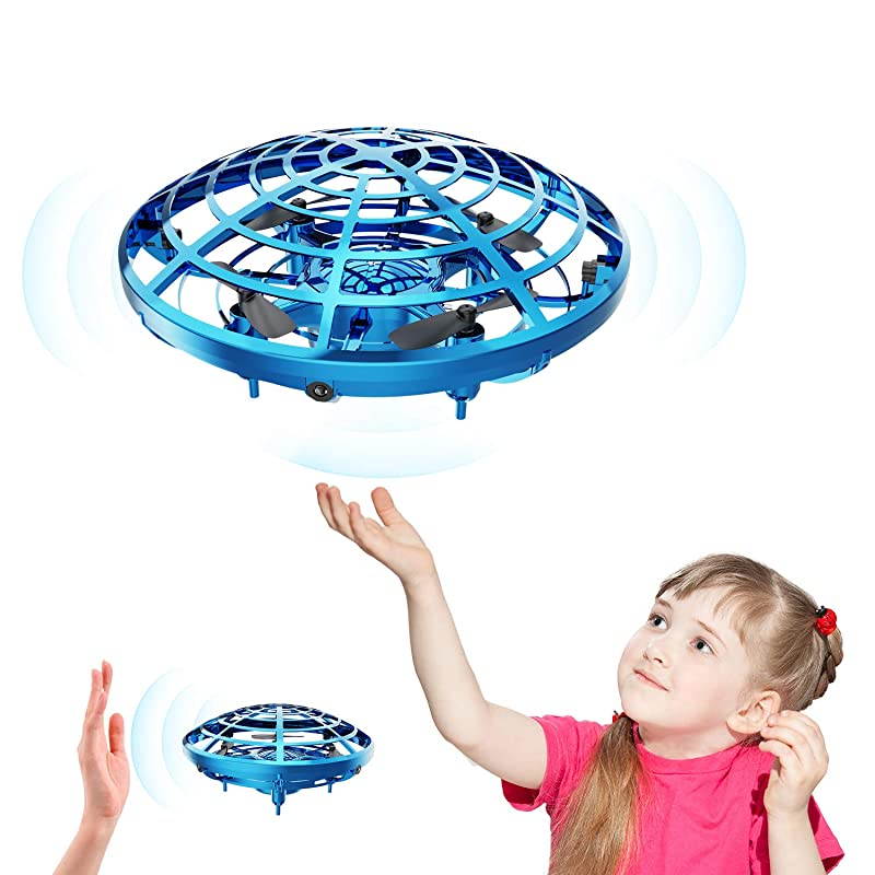 Drone for Kids Toys Hand Operated Mini Drone Flying Ball Toy Gifts for Boys and Girls Motion Sensor Helicopter Outdoor and Indoor