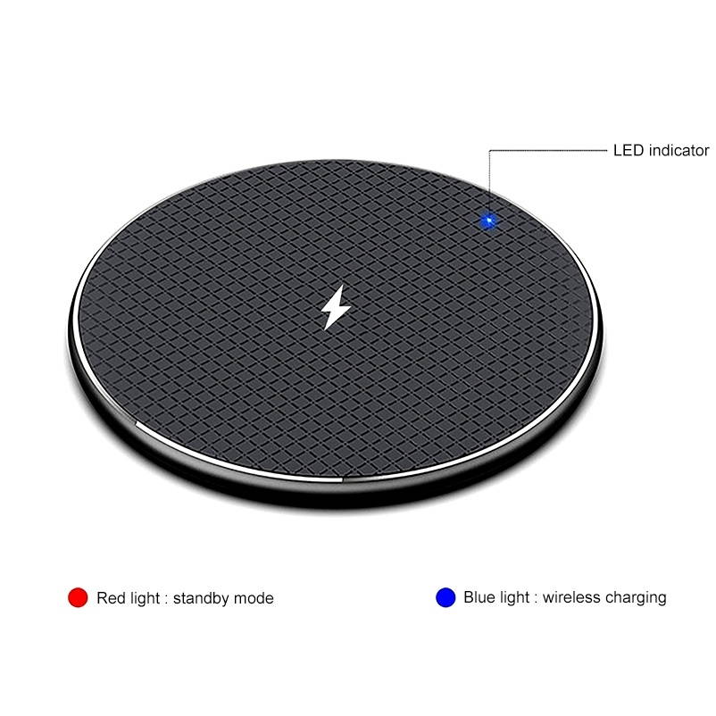 ZEQI 10W Smart Cooling Non-slip Aluminum Alloy Wireless Charger