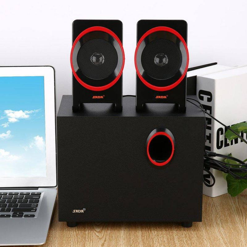 SADA SL-8018 Subwoofer Multimedia Portable Desktop Mini Satellite Speakers