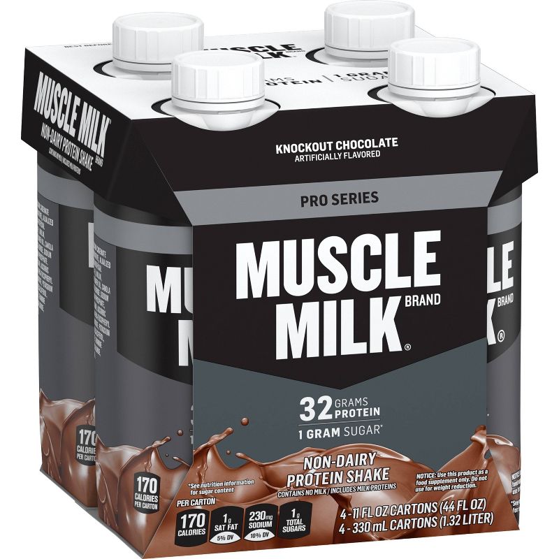 Muscle Milk Pro Series Protein Shake - Knockout Chocolate - 4ct