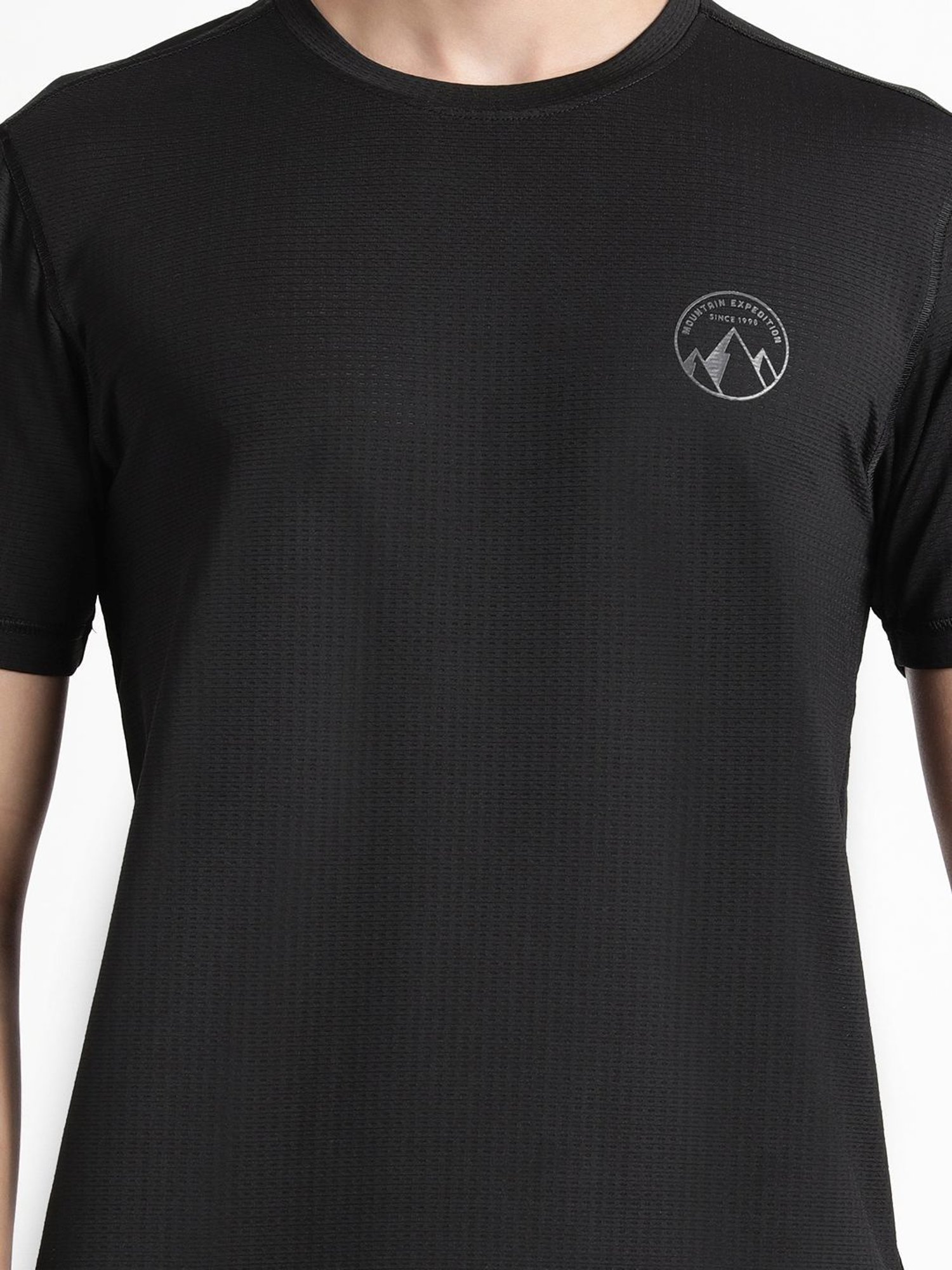 Wildcraft Black  Regular Fit Sports T-Shirt