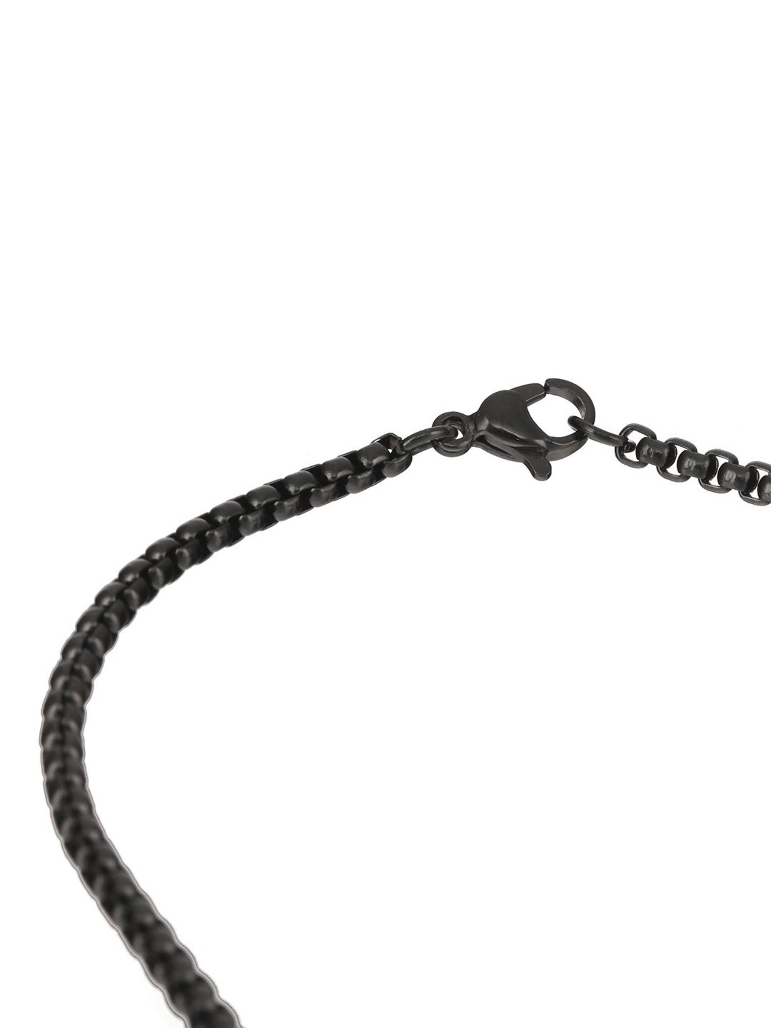 Aatmana Men Black Stainless Steel Chain