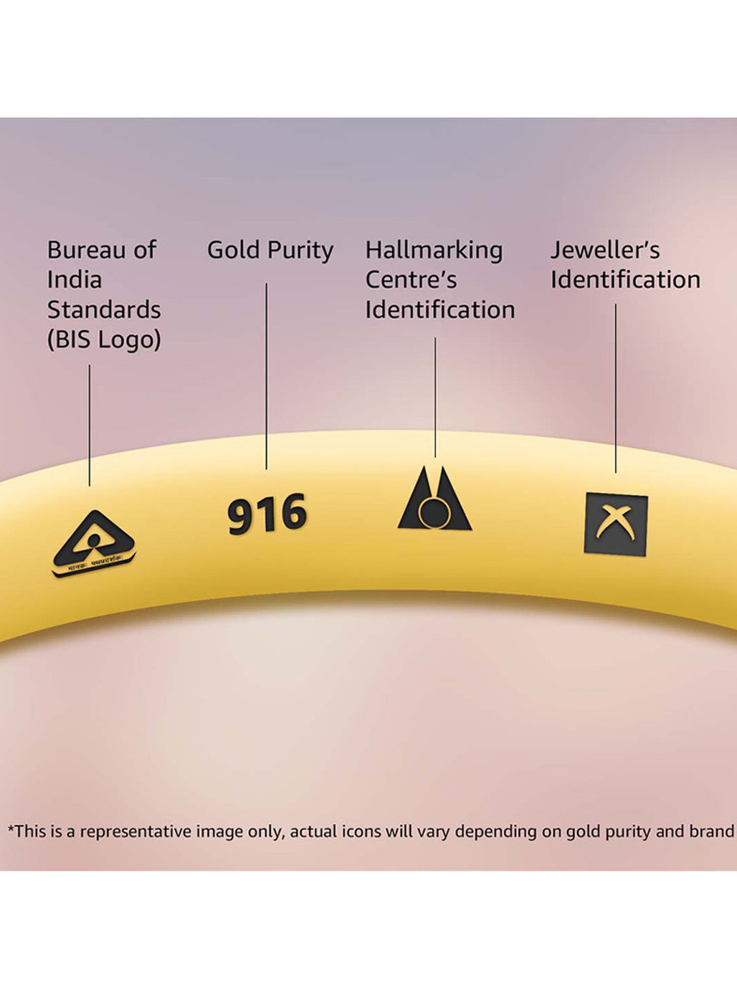 P.C. Chandra Jewellers 22k Gold Nosepin for Women