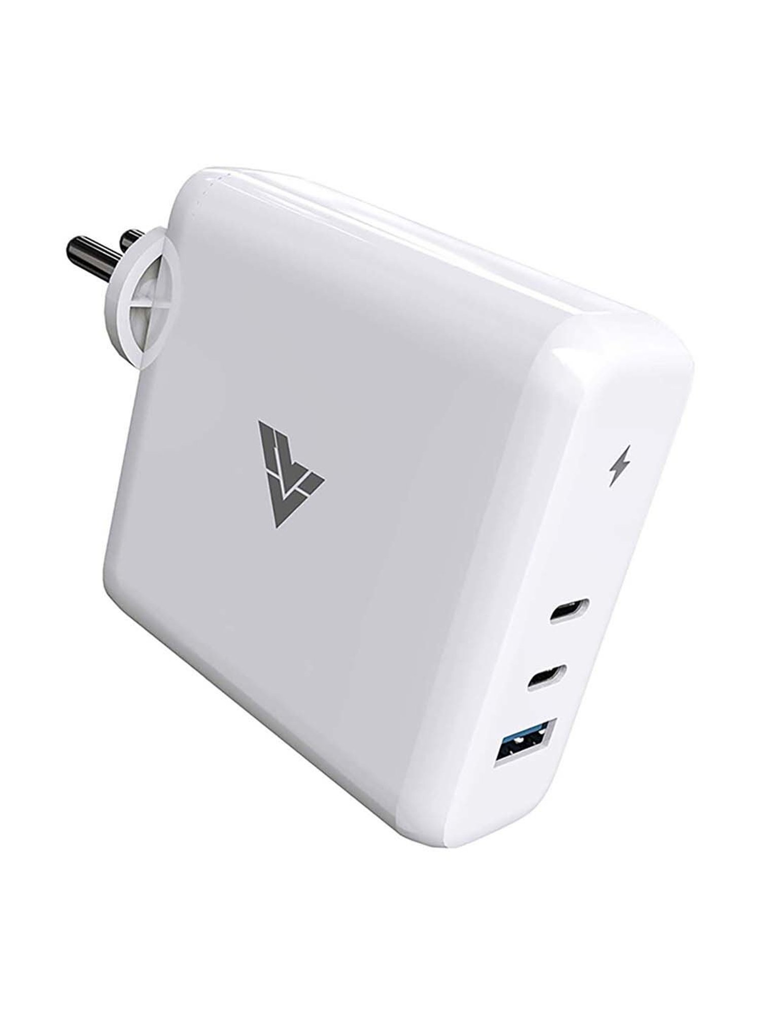 DR VAKU 100W 3 Port PD SuperFast Charging Power Adapter (White)