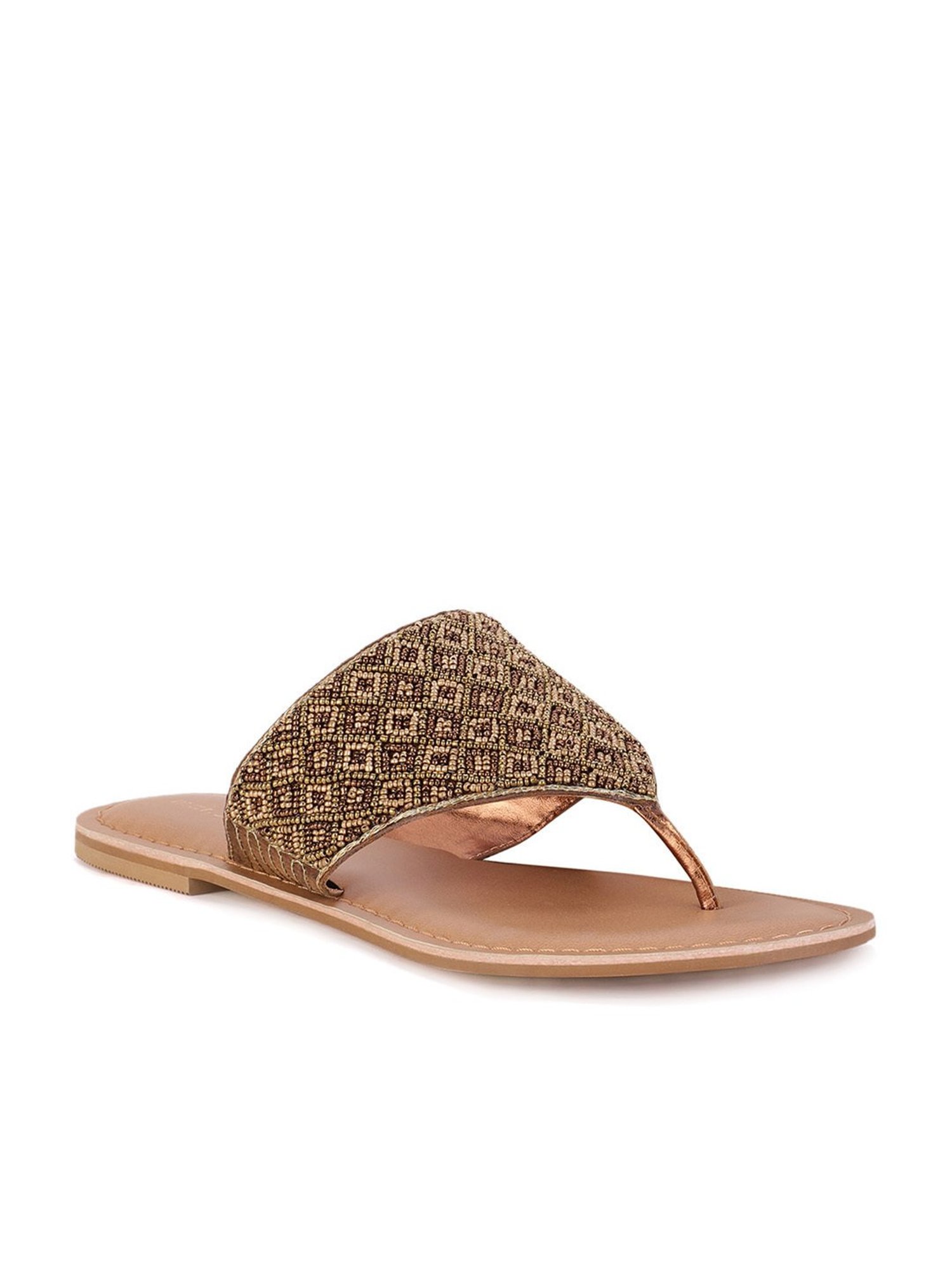 Truffle Collection Women's Golden Flat Ballets
