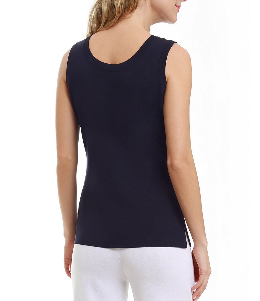 Misook Scoop Neck Sleeveless Washable Tank